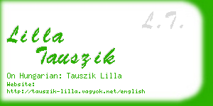 lilla tauszik business card
